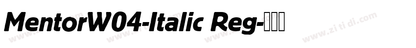 MentorW04-Italic Reg字体转换